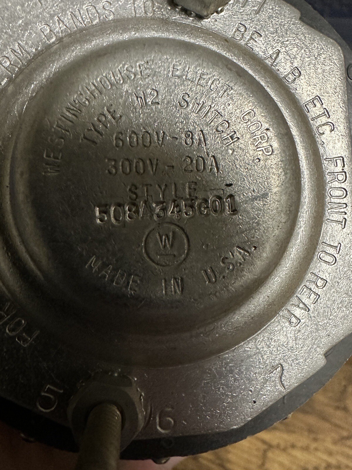 Westinghouse,508A345G01,Rotary Switch