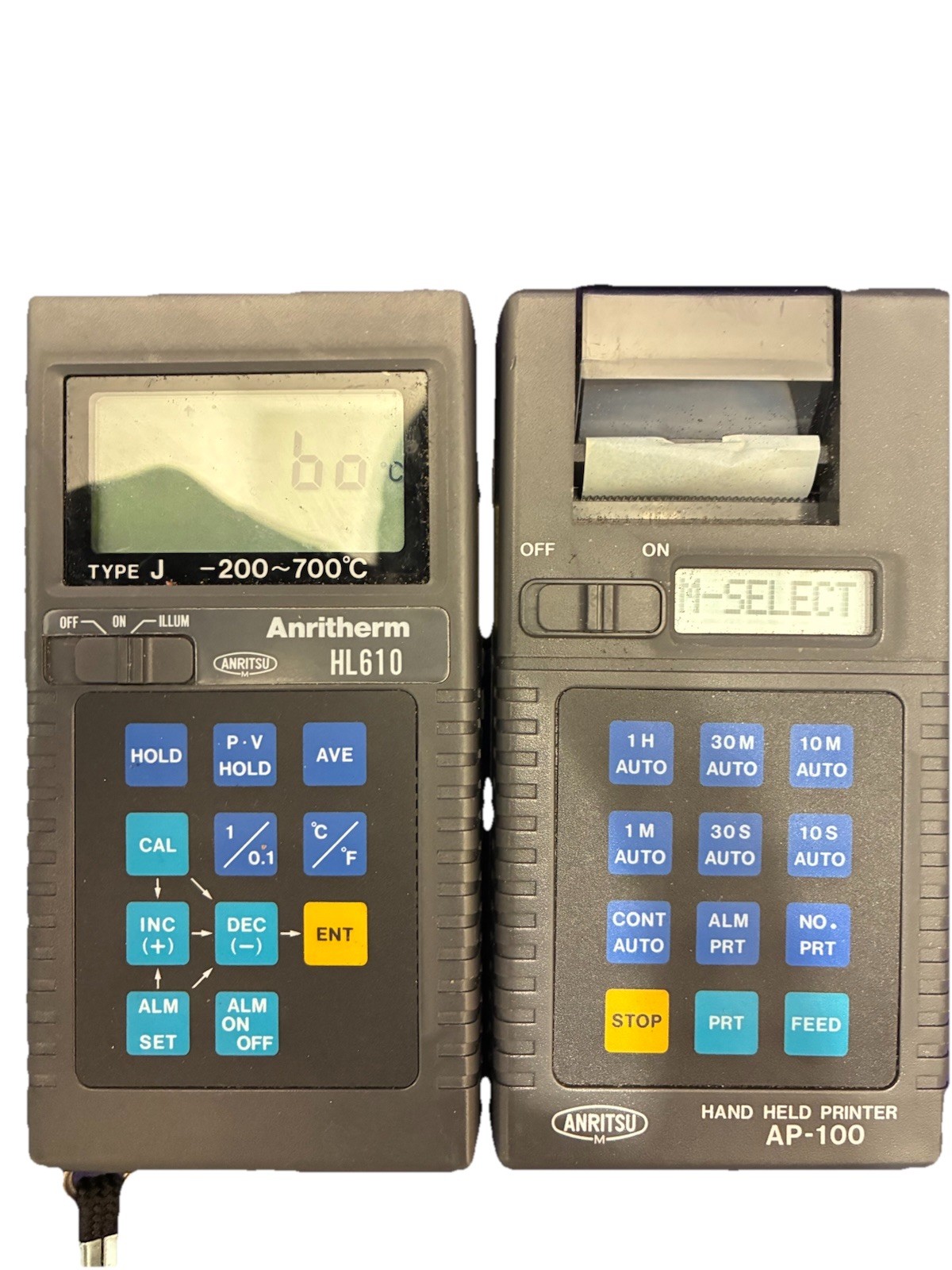Anritsu Anritherm  HL 610 Type J And AP-100 Handheld Printer