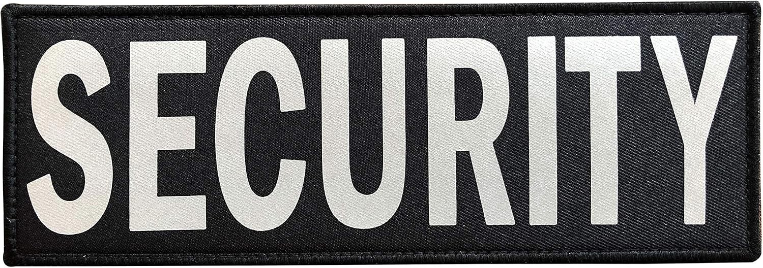Gray Reflective 11x4 Inch Back Panel Patch with Easy Hook and Loop Mounting