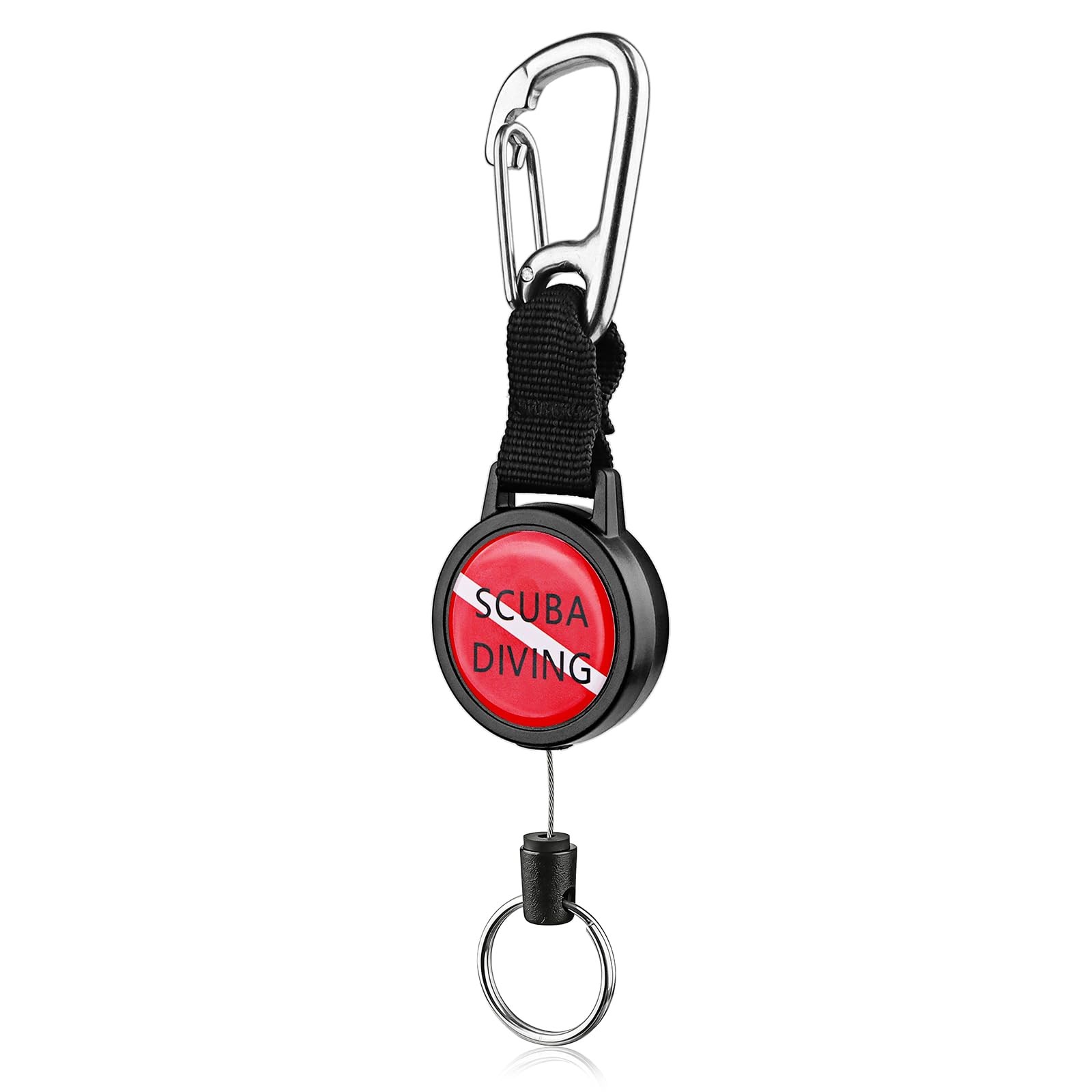 Scuba Diving Retractor, Dive Gear Keeper with 60cm/24'' Retractable Tether