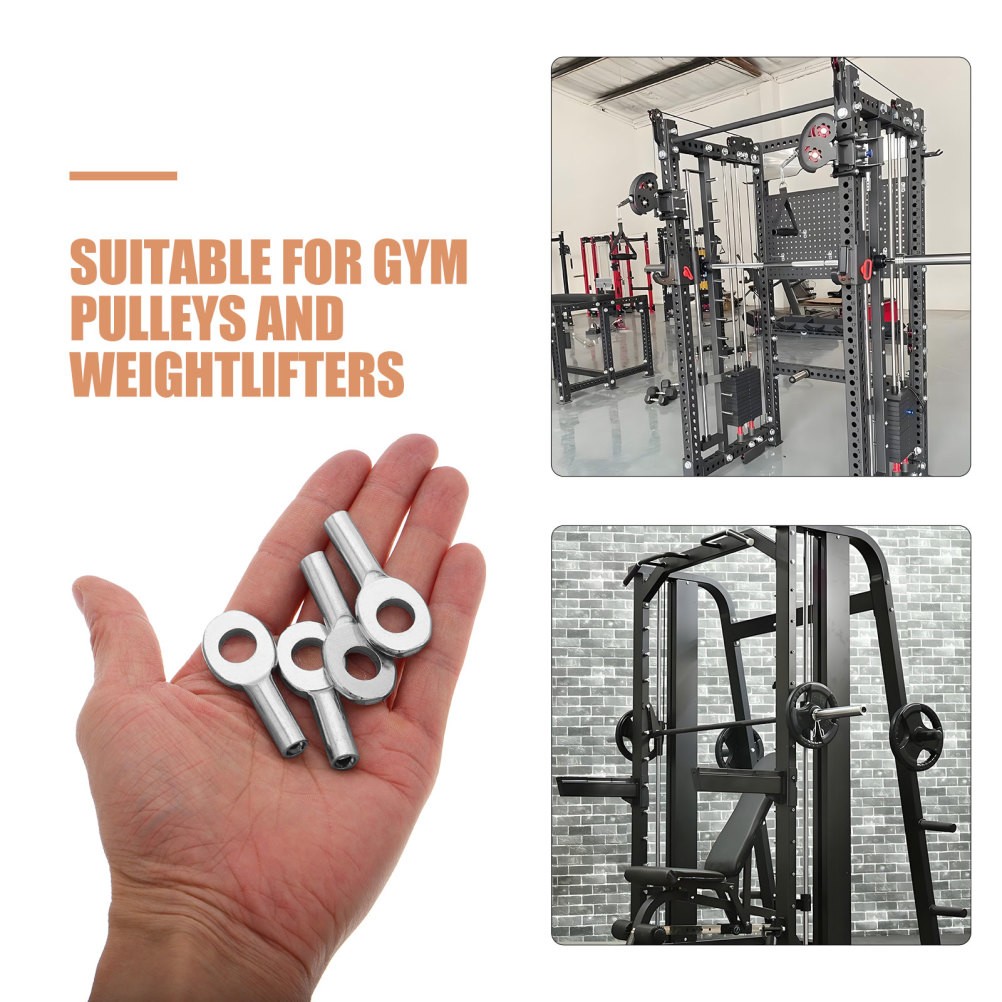 6 Pcs Fitness Equipment Connectors Stopper Cable Joint Interface Replacement
