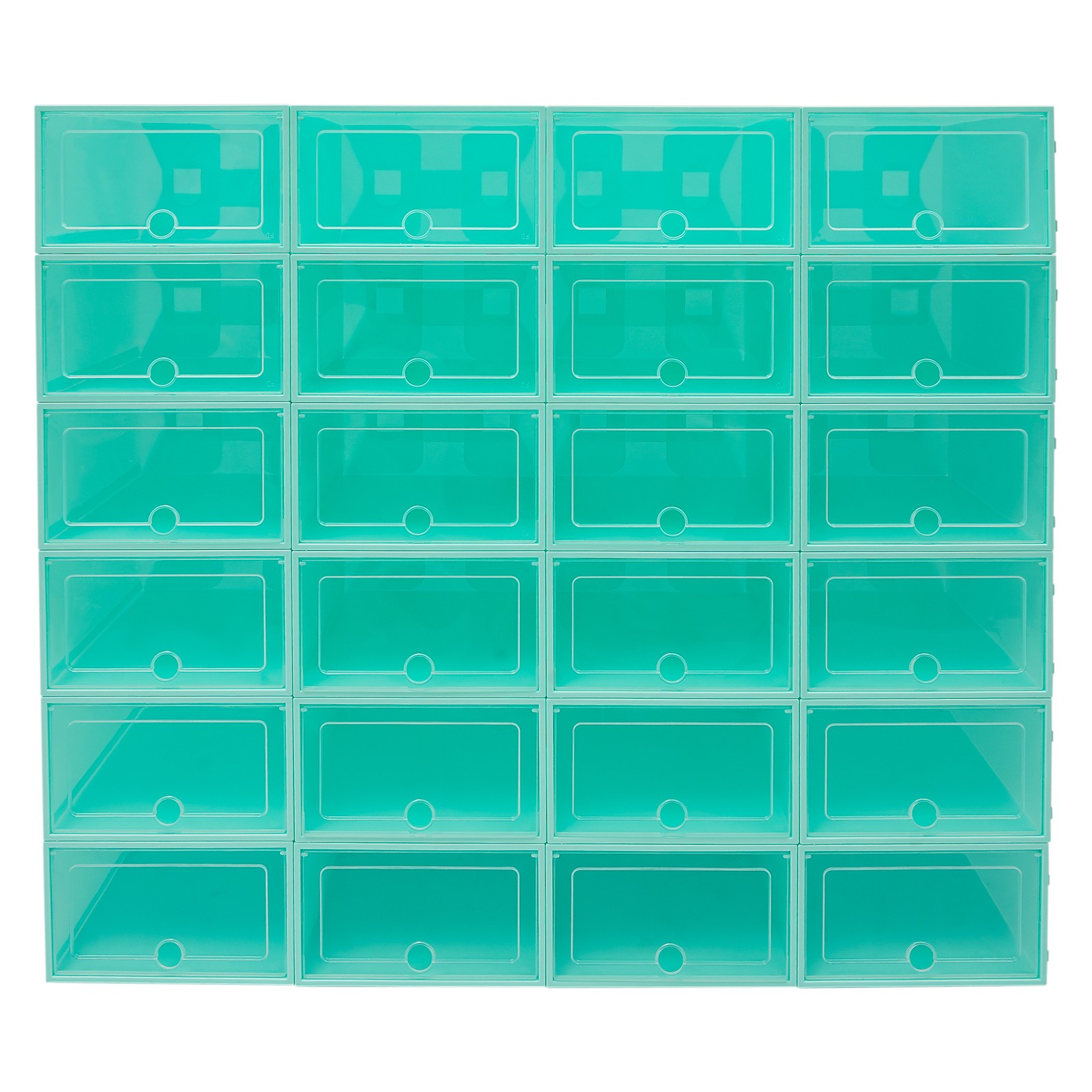24 Pack Stackable Shoe Boxes Shoe Storage Organizer Shoe Boxes Shoe Storage Box