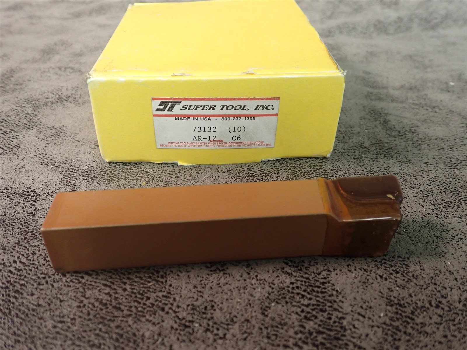 (Lot of 10) NEW Super Tool 73132 3/4"x3/4" Single Point Carbide AR-12 370 BN496
