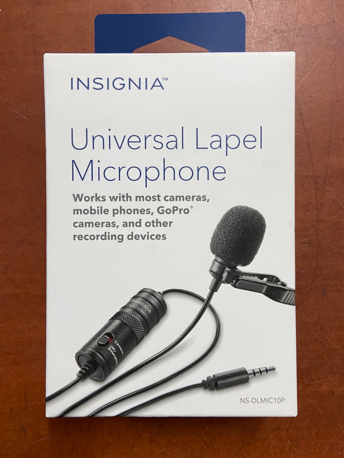 Insignia NS-DLMIC10P Omnidirectional Lapel Microphone *NEW* | C966*