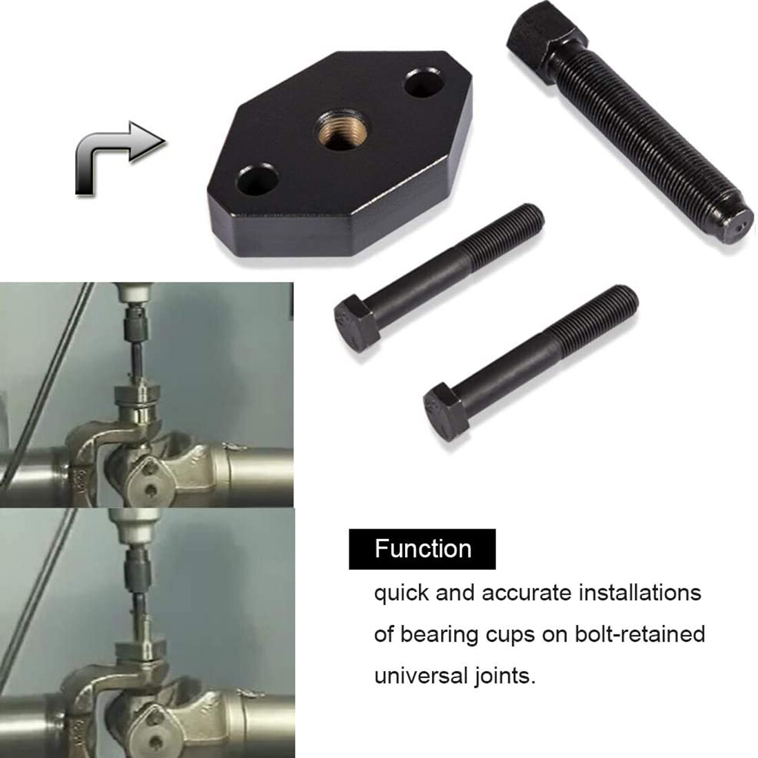 10102 Heavy-Duty Universal U Joint Puller + 5192 Bearing Cup Installer Tool set