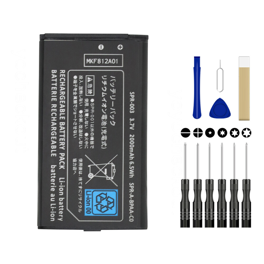 Newl Nintendo 3DS XL Battery Replacement SPR-003 1750mAh 3.7V 6.5WH Tool USA