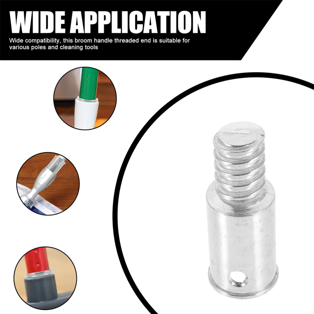 Threaded Tip Replacement Broom Handle Threaded Tip Broom Pole Handle Repair Kit