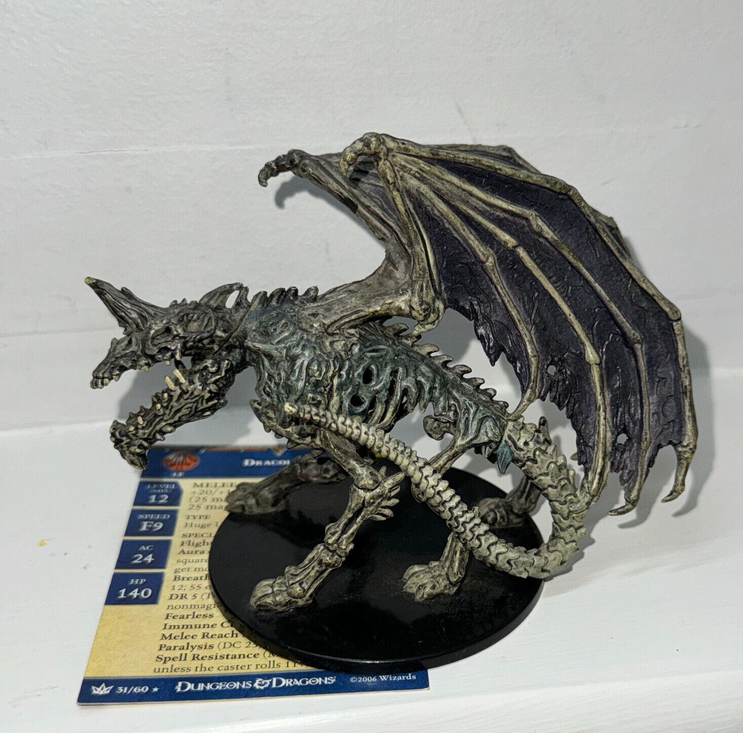 Dungeons D&D Miniatures War of the Dragon Queen DRACOLICH #20 EPIC HUGE UNDEAD