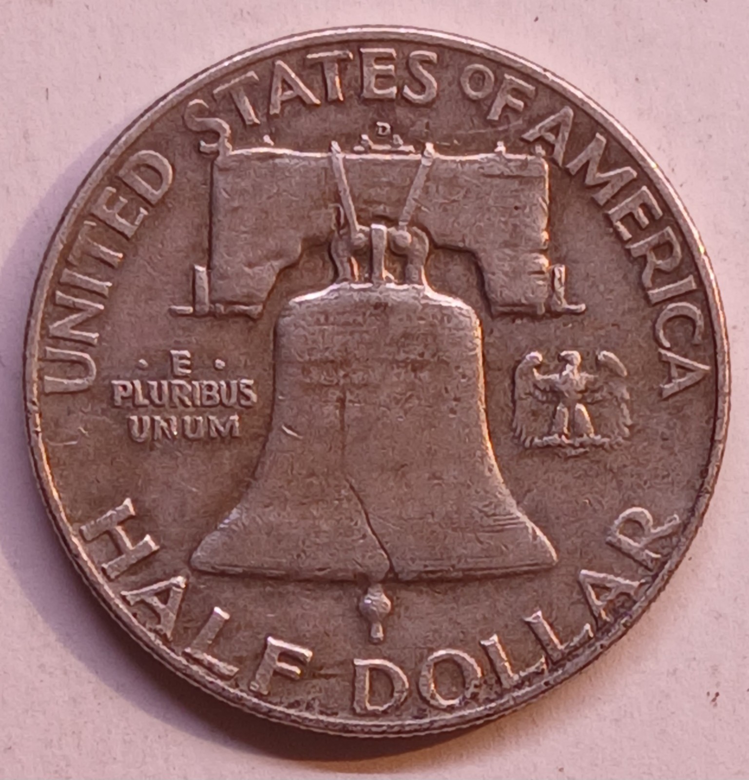 1952 D Franklin Half Dollars Silver.