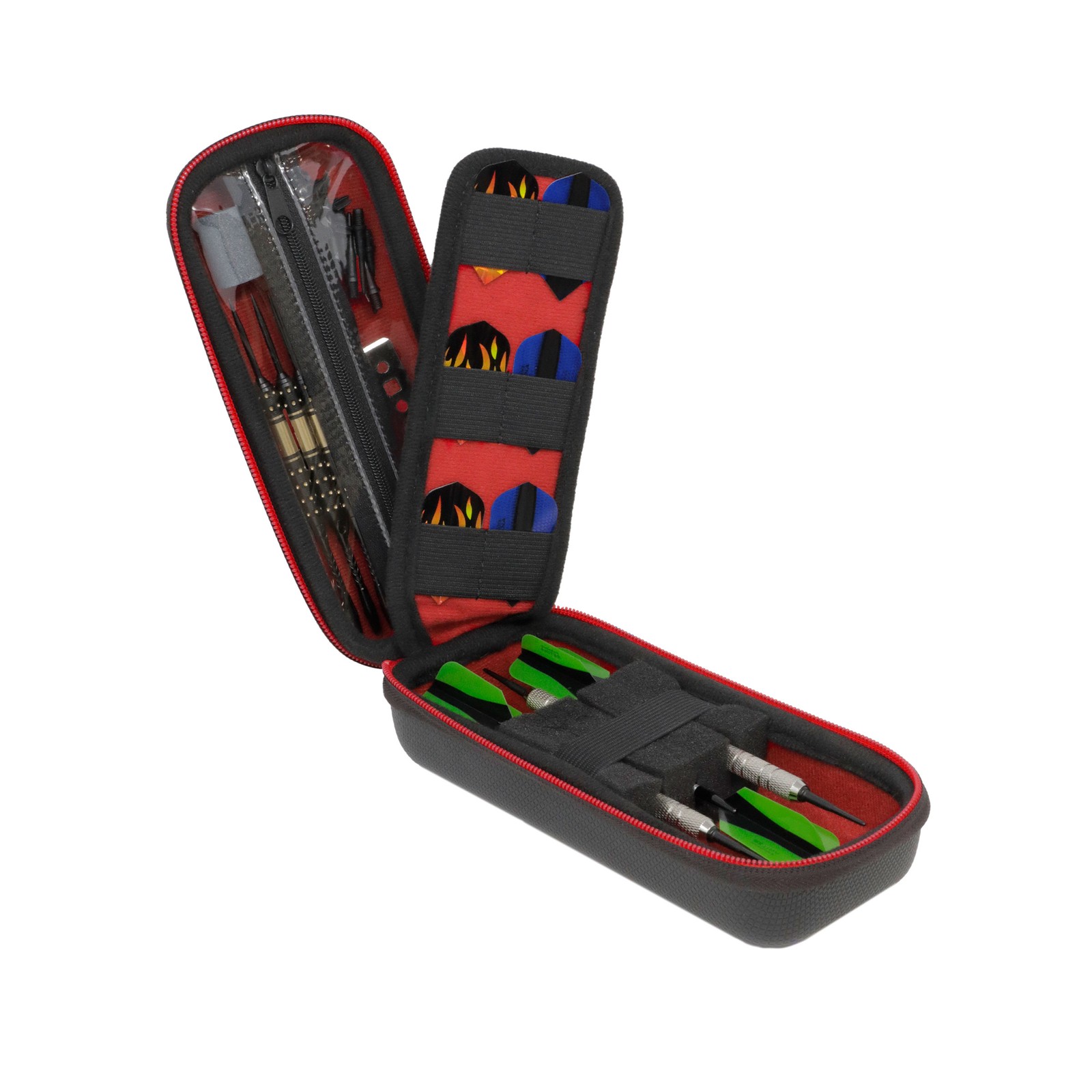 USA Gear Dart Case Holster for 3 Dart Set, 12 Slim Flights & more - Red
