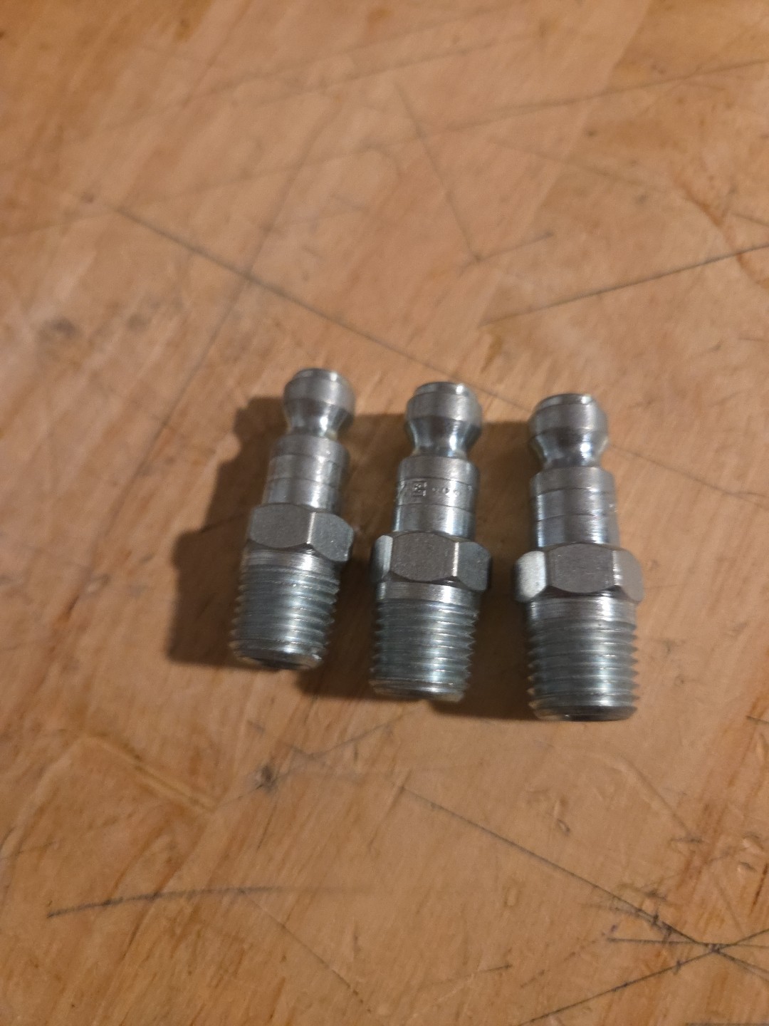 PARKER 2C Quick Connect, Air Plug,1/4" Body,1/4"-18 Npt (Qty 3)