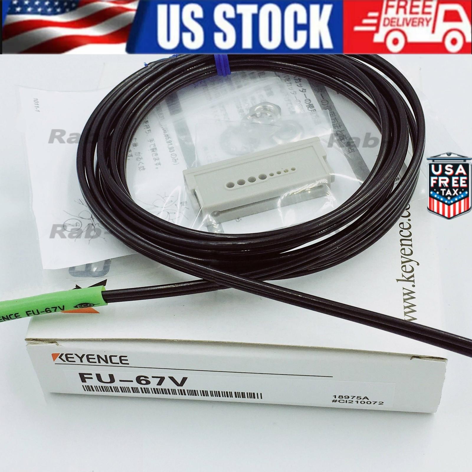 One KEYENCE FU-67V Fiber Optic Sensor New Fast Shipping