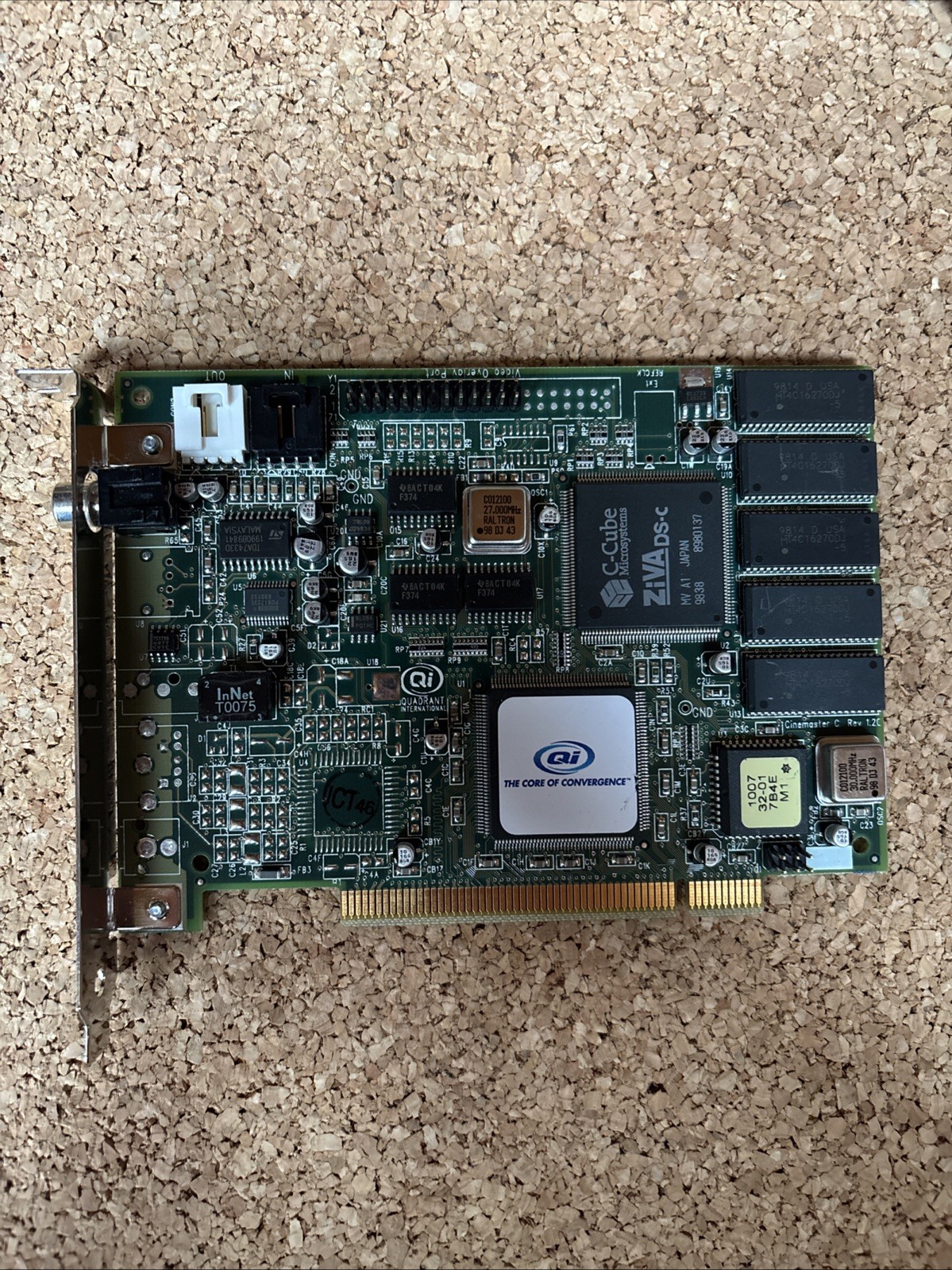QUADRANT INTERNATIONAL CINEMASTER C 1.2 PCI DVD DECODER CARD 0008275C
