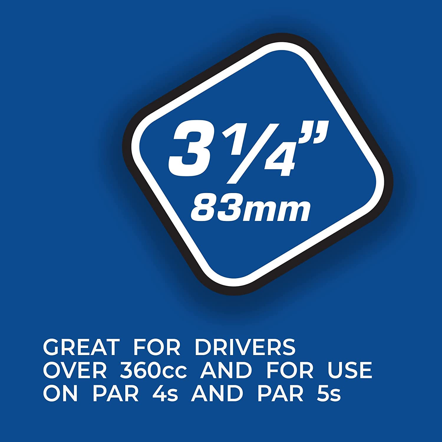 Pride Golf Tee Performance Plastic Golf Tees - Stars & Stripes - 100 Count, 3-1/