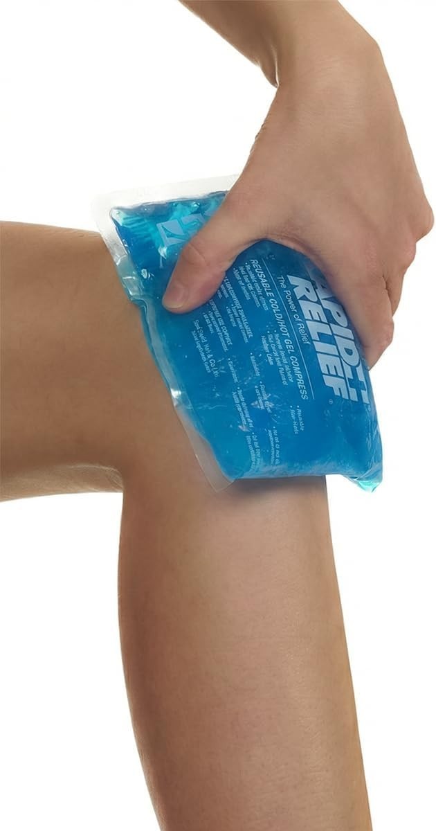 Compact 4" x 6" Reusable Gel Pack for Targeted Hot & Cold Therapy Relief
