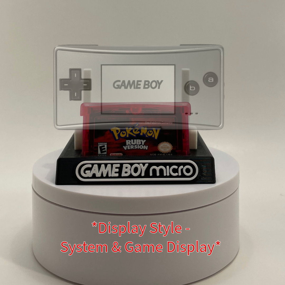 Game Boy Micro Display/Stand/Holder - DISPLAY ONLY (Customize Colors)