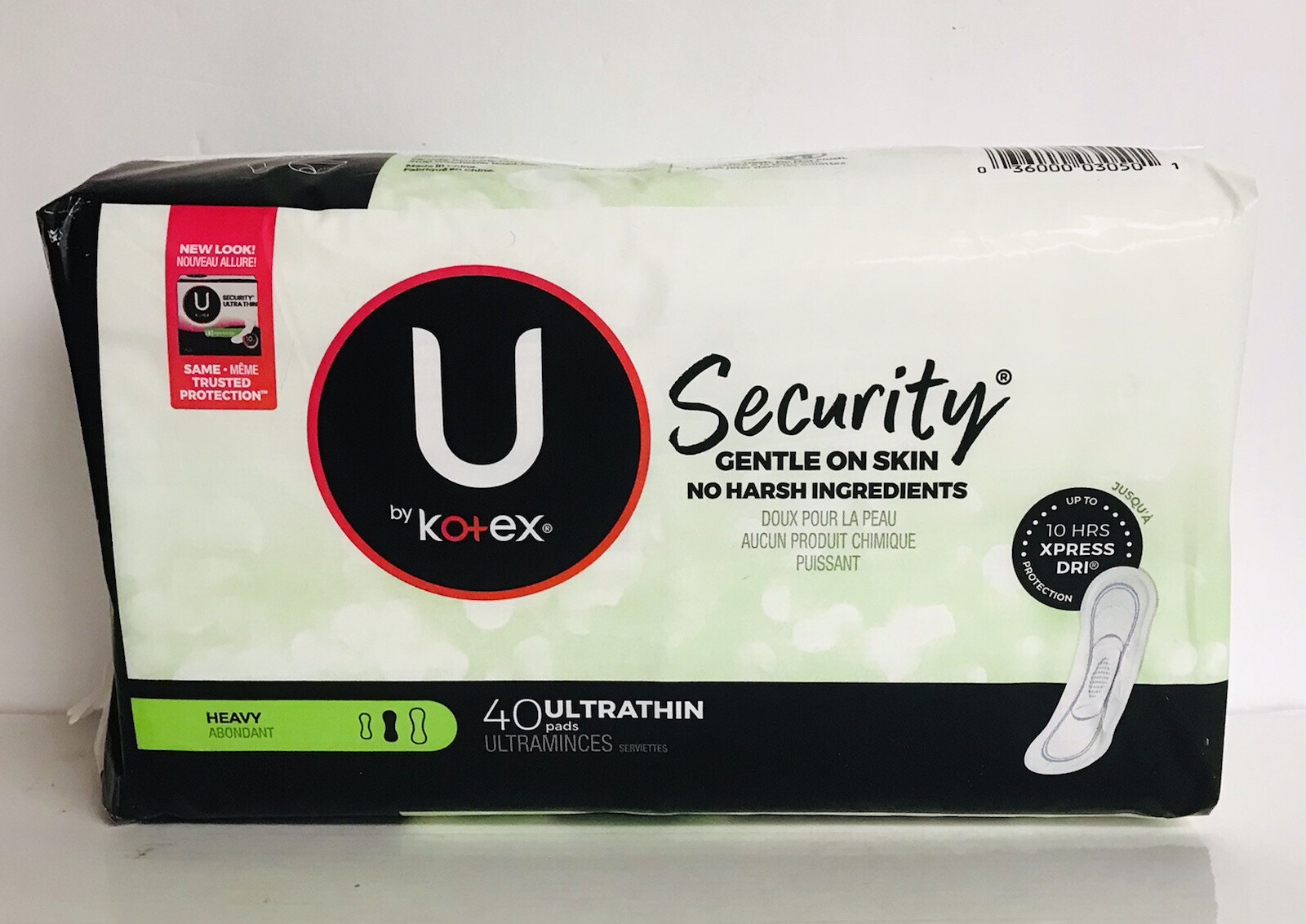U by Kotex Ulra Thin pads 40 Pieces~ No Harsh Ingredients/ Gentle on Skin