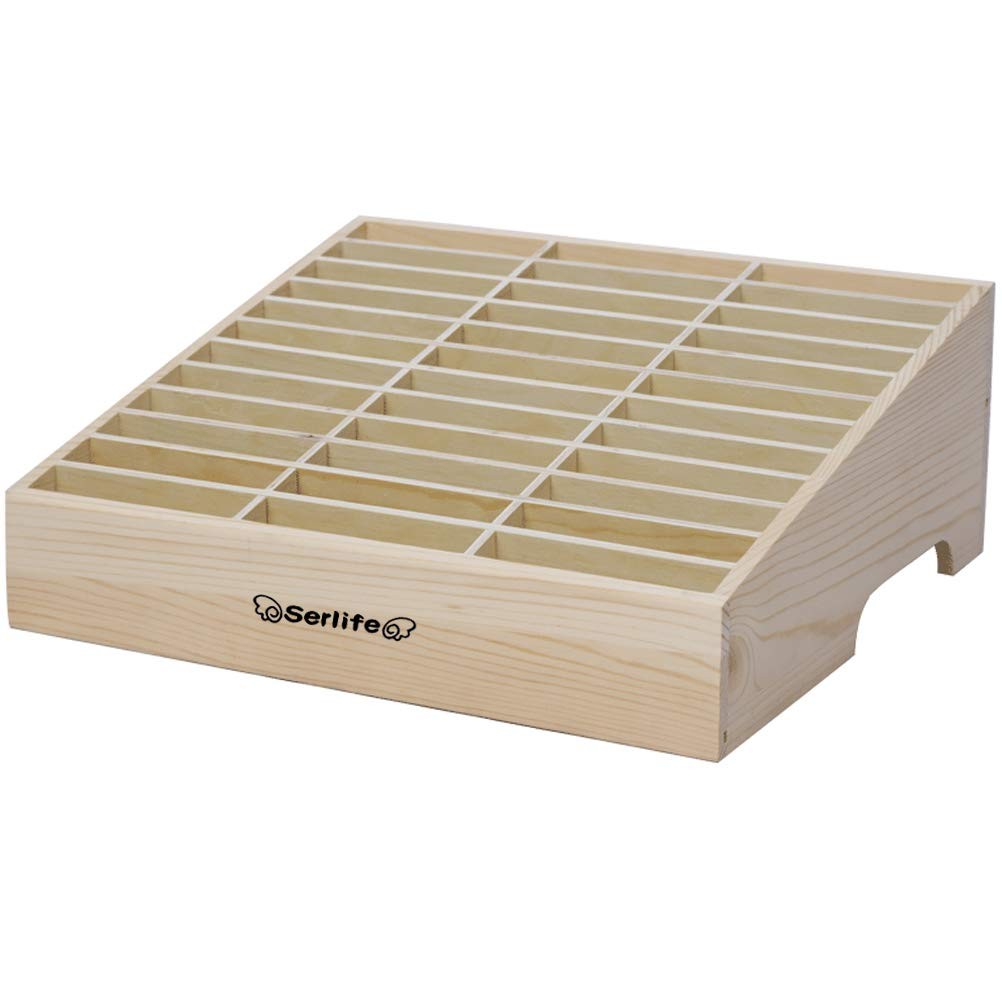 Serlife Wood Cell Phones Storage Box Pencil Mobile Phone Holder Classroom Des...