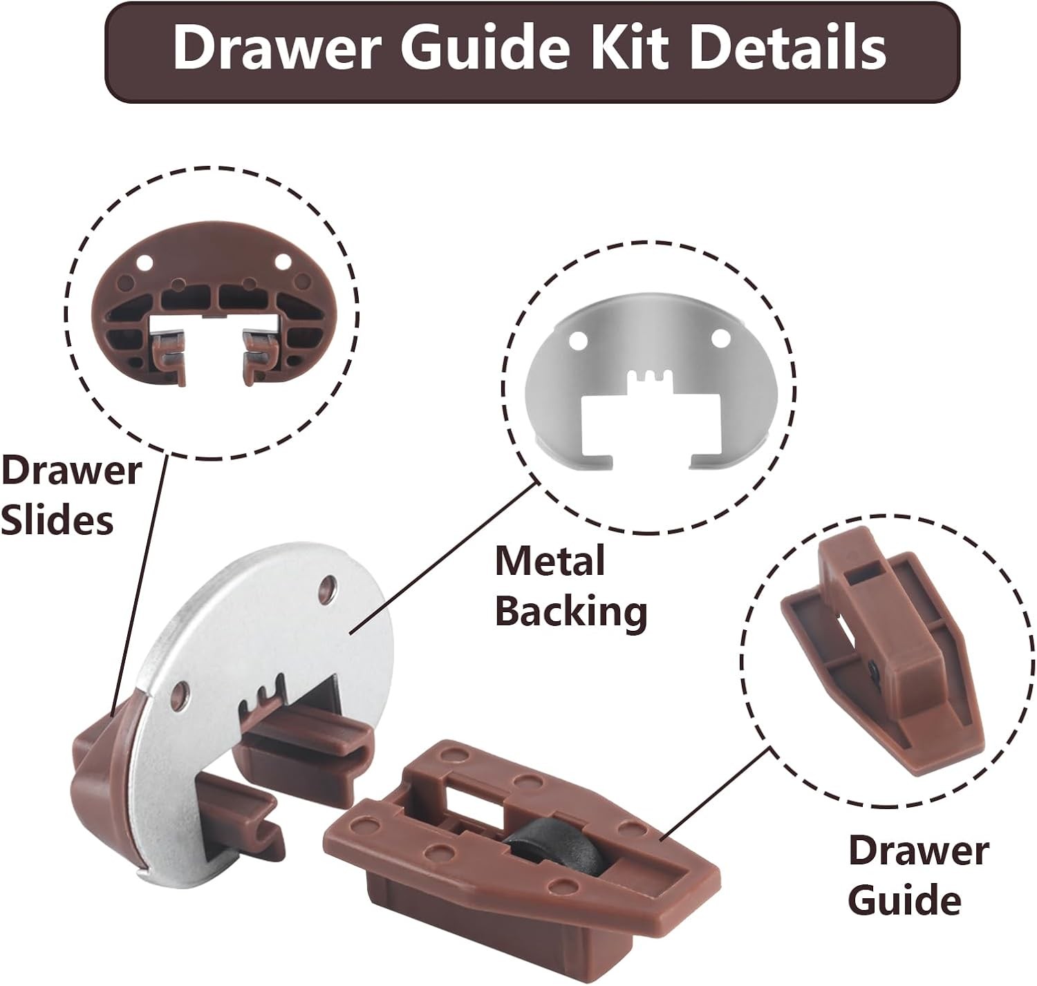 Kenlin Rite Trak II Drawer Slide 6 Set Replacement