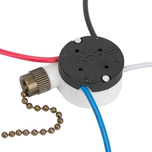 Bronze Ceiling Fan Switch 3 Speed Pull Chain Compatible With Hunter Hampton Bay