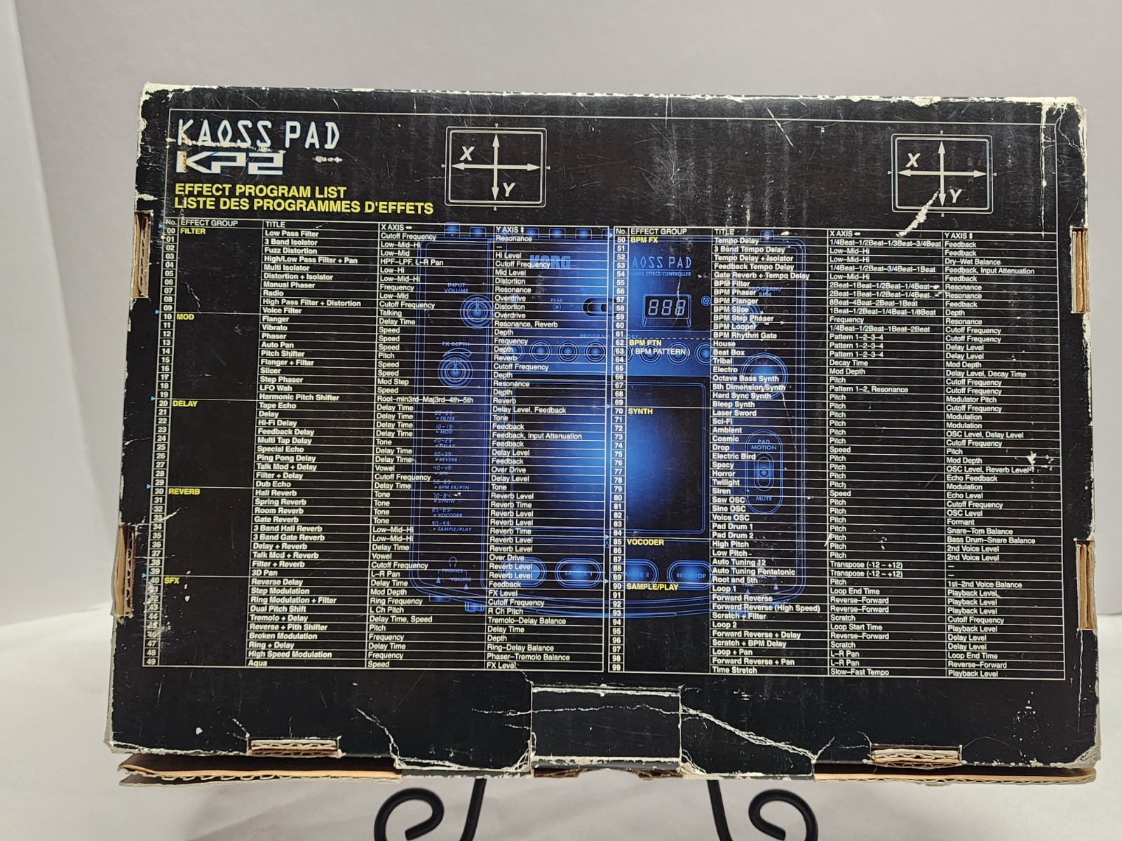 Korg KP2 Kaoss Pad Dynamic Effects Controller Powers up (For Parts)