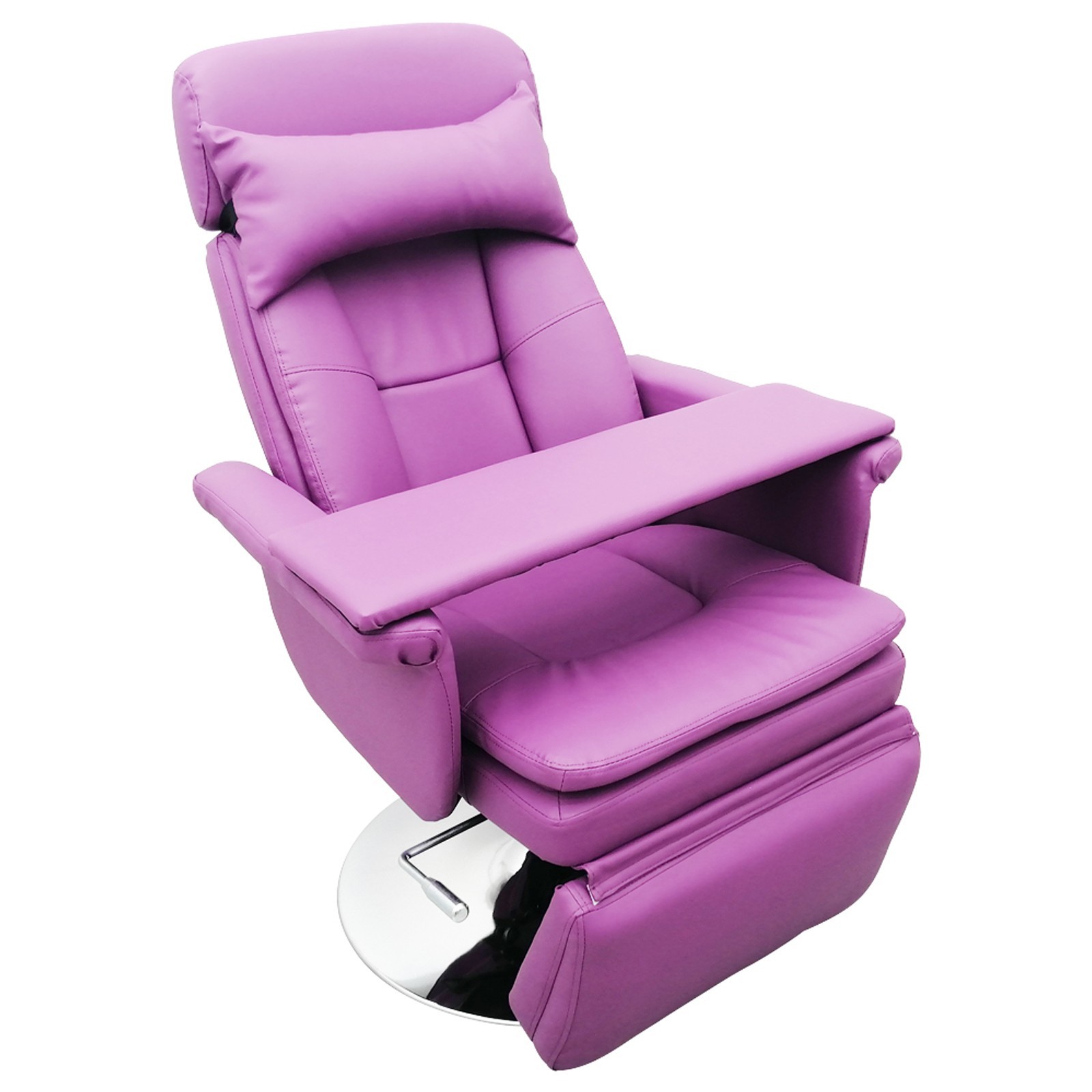Purple Beauty Bed Chair Air Pressure Facial Bed Spa Salon Chair 360° Rotating