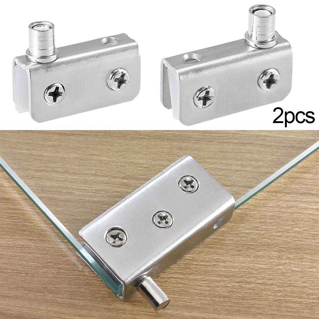 Metal Door Hinges Pack Pivot Accessory Adjustable Clip Cupboard