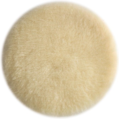 Polishing Pad, Lambs Wool, Hook and Loop, 6-Inch (18007)