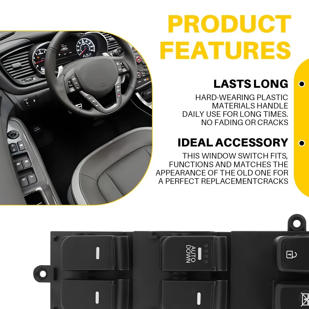 For 2011-2013 Kia Optima Driver Side Front Left Master Power Window Switch 16Pin