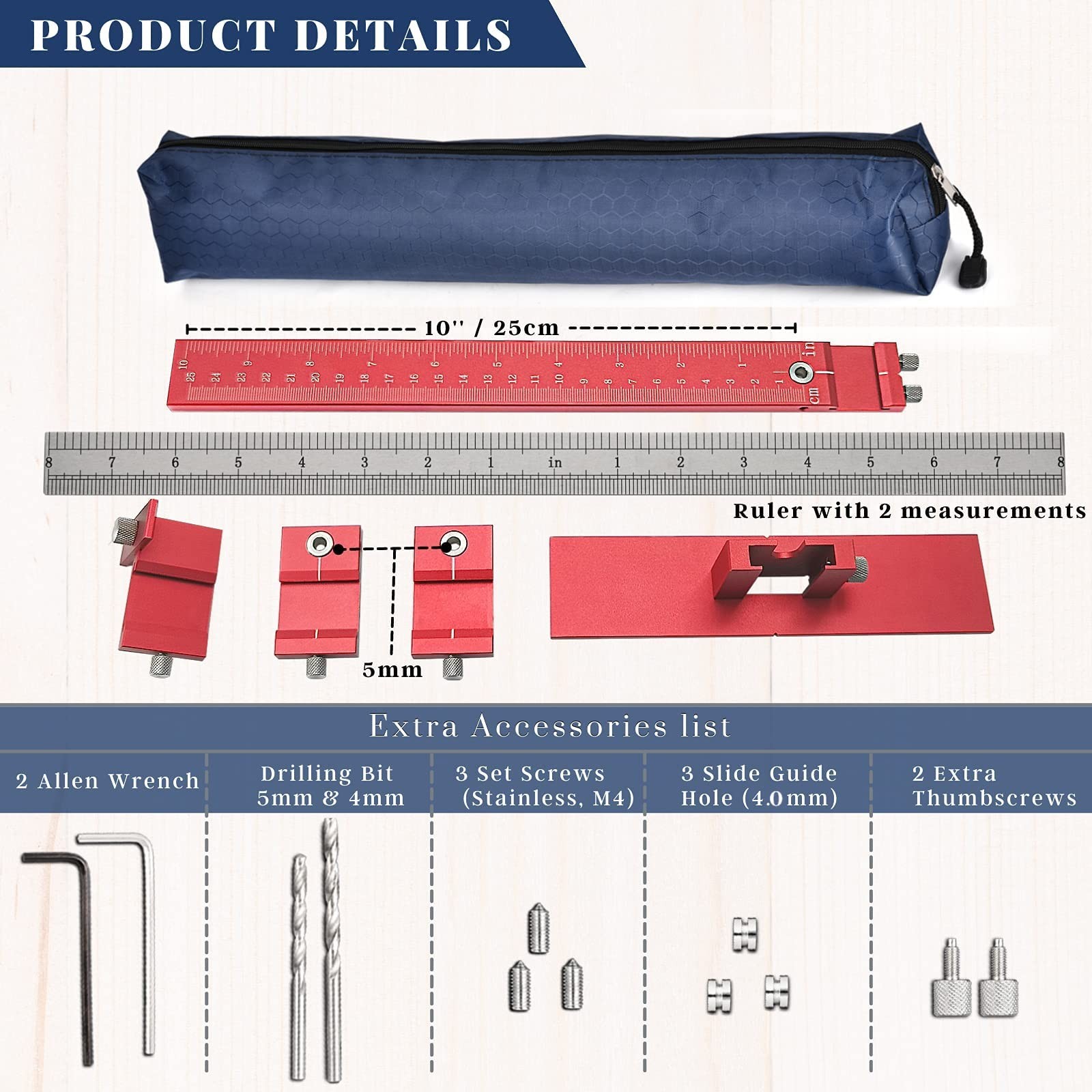 Cabinet Handle Jig, Hole Drilling Template for Pulls/Knobs/Handles Installati...
