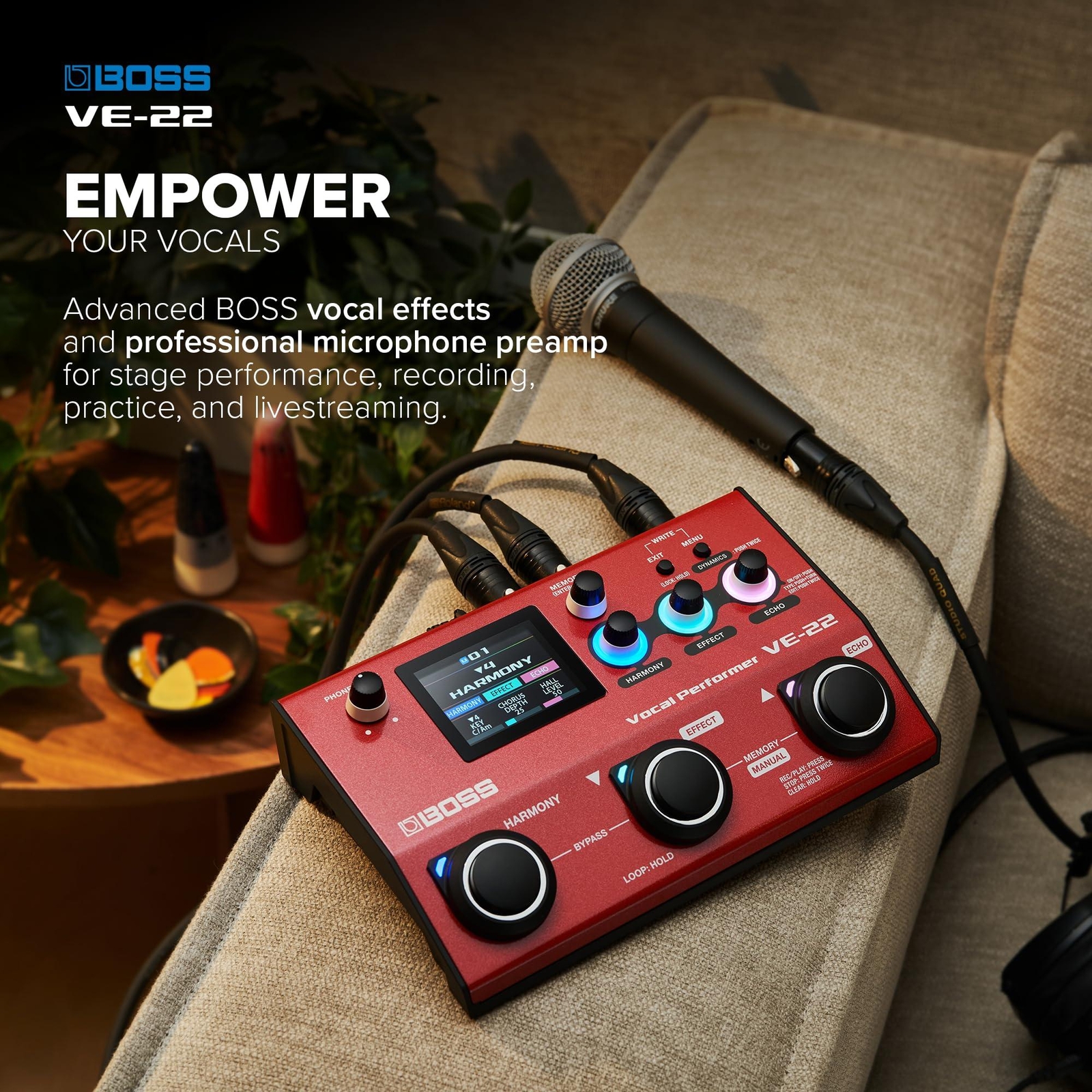 Boss VE-22 Vocal Performer Vocal Multi-Effects