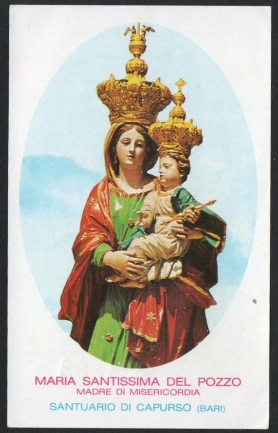 Holy card de la Virgin santino image pieuses estampa