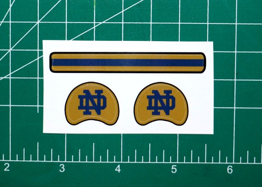Notre Dame Fighting Irish ND *DIECUT DECALS ONLY* Football Gumball Helmets ALT-1