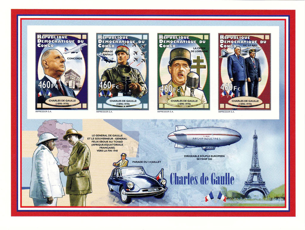 Democratic Republic of the Congo 2012 Perf Charles DE GAULLE Collec