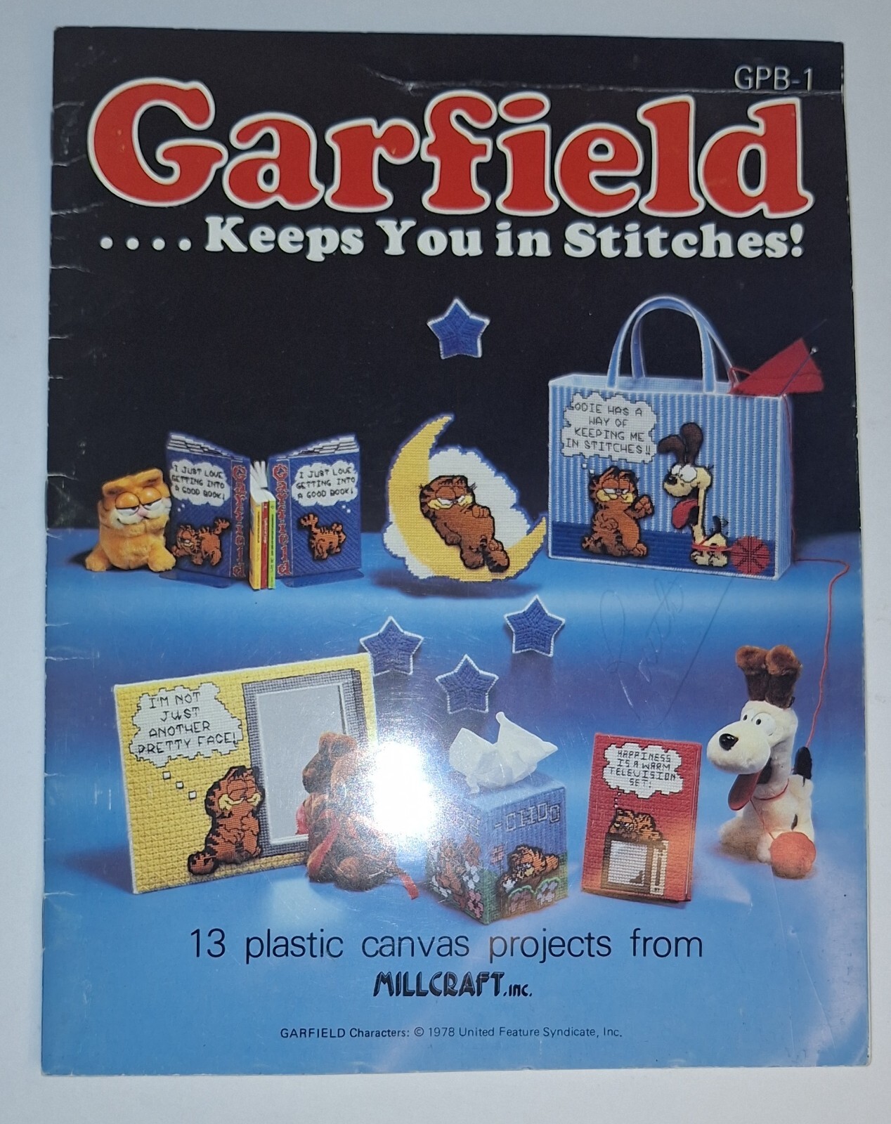 Garfield Keeps You In Stitches 13 Plastic Canvas Projects Millcraft