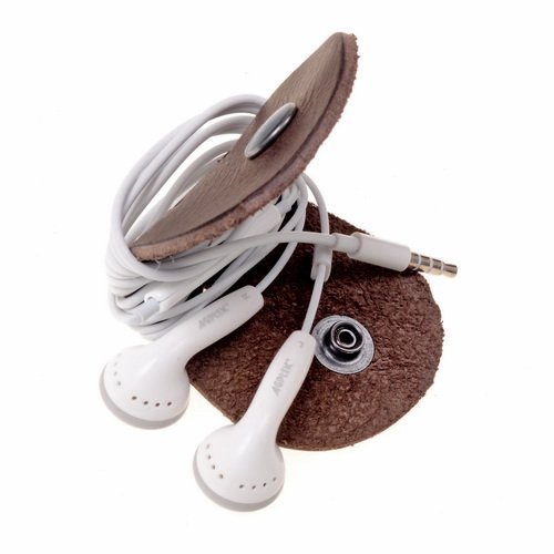 "Wire-Boy" Cable Folder - Store Cables, Organize, Roll Up - Genuine Leather