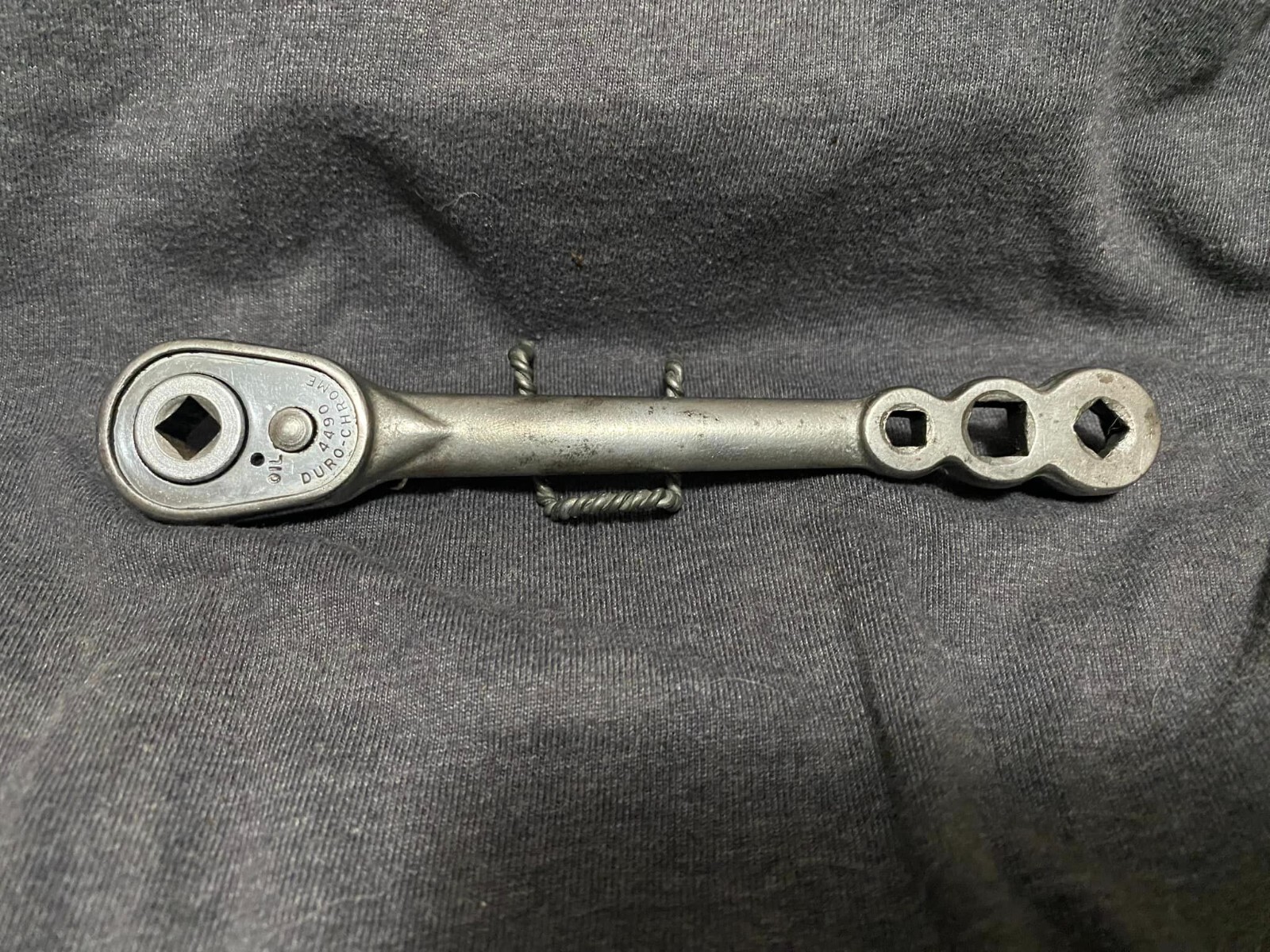 Vintage Duro-Chrome 4490 Ratcheting Refrigeration Wrench USA