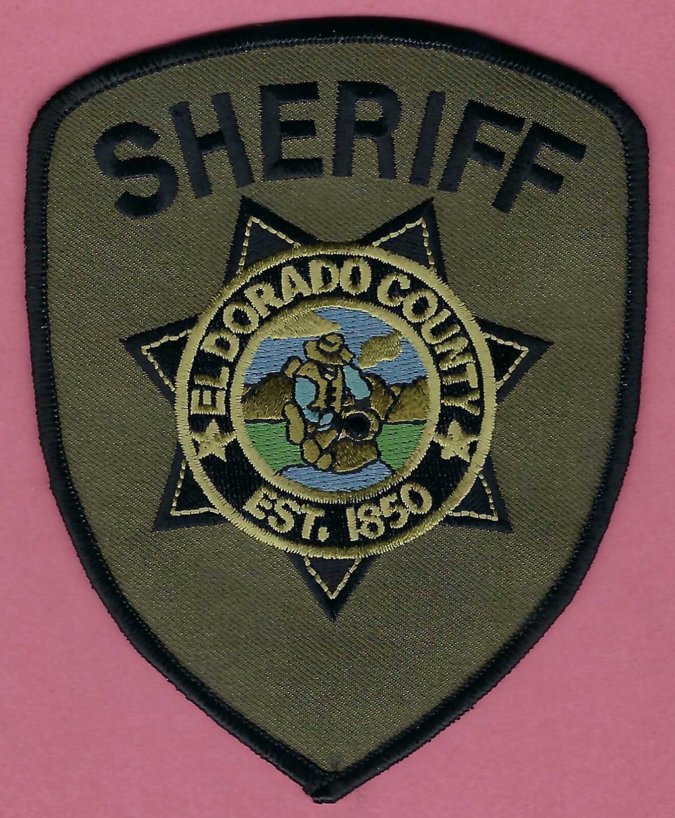 EL DORADO COUNTY CALIFORNIA SHERIFF TACTICAL SHOULDER PATCH