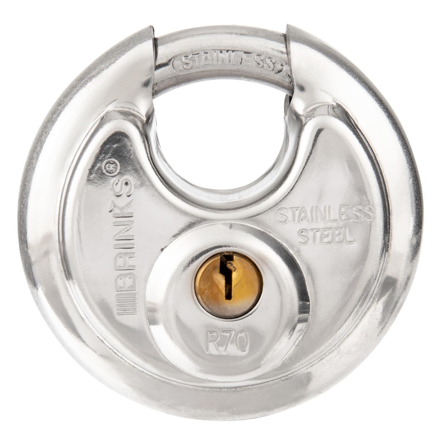 Brinks Heavy Duty Discus Plated Security Lock For Storage Shed Garage Lockers