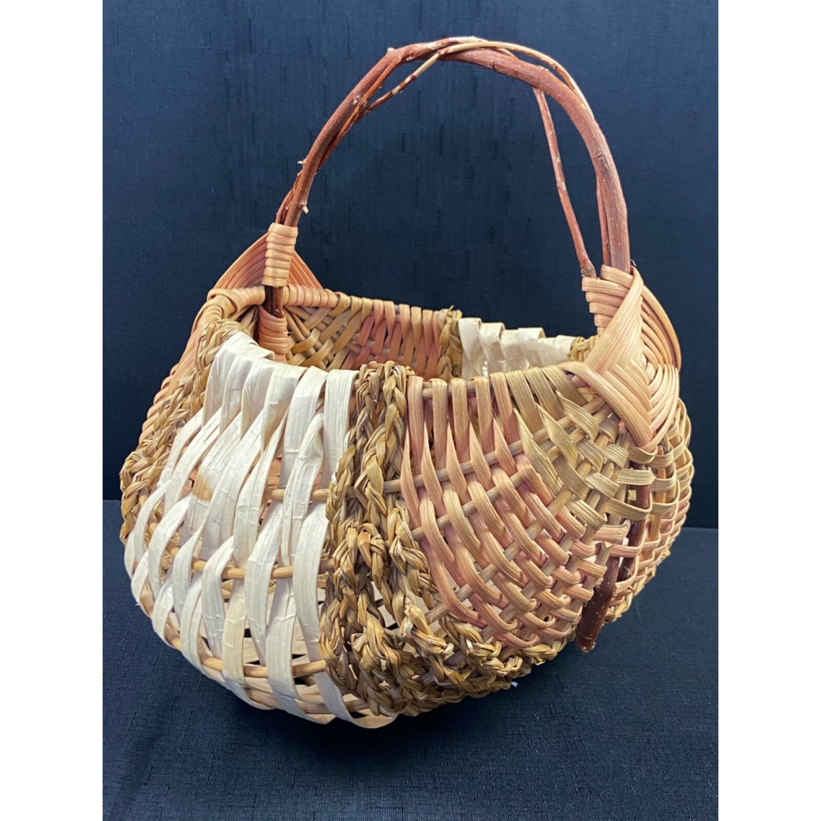 Vintage Hand Made Basket made by Local Artist