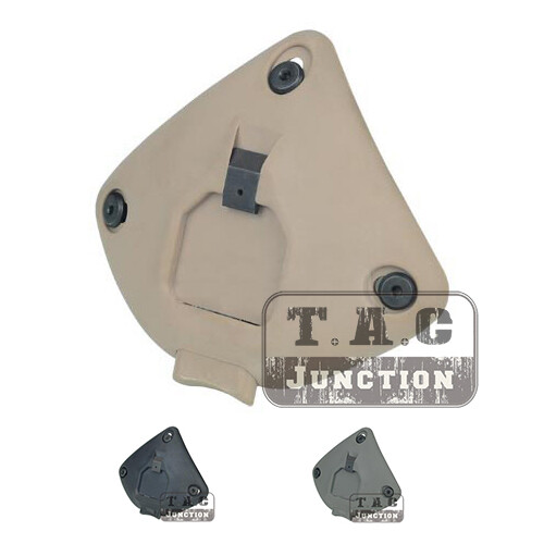Tactical 3-Hole Low Profile NVG Shroud w/ Positive Snap Lock for MICH Helmet