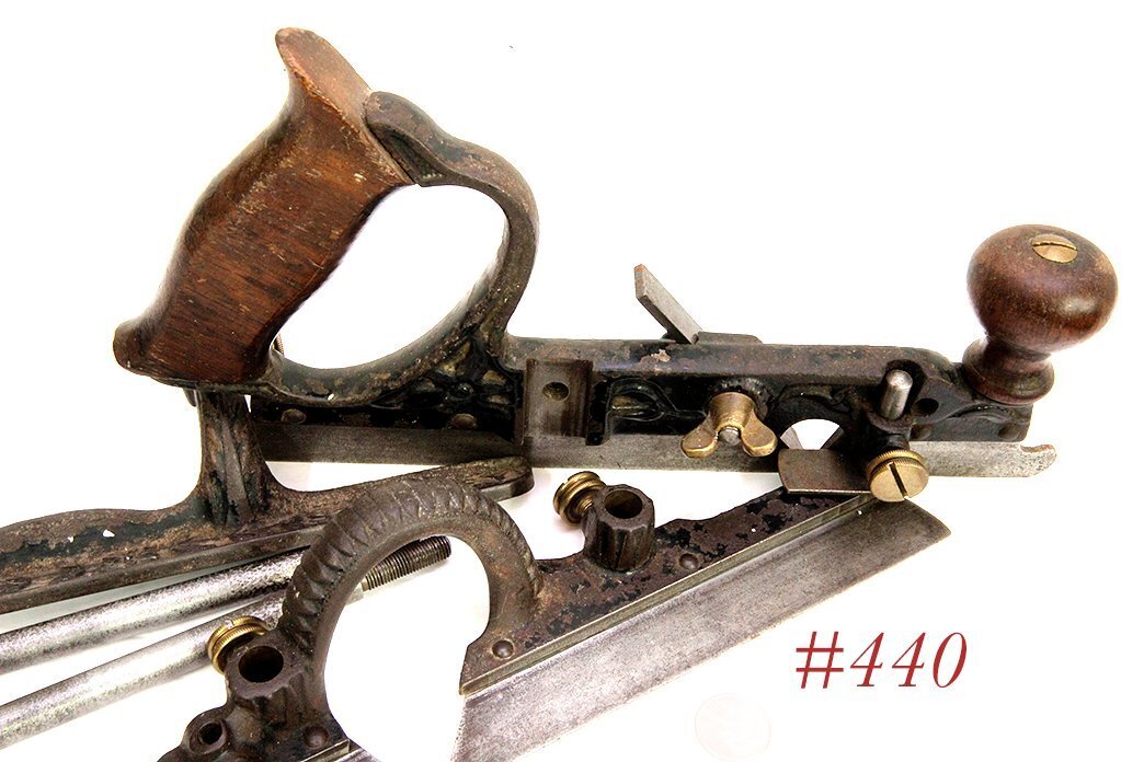 older NON NOTCHED STANLEY TOOLS 45 plow combination woodworking plane