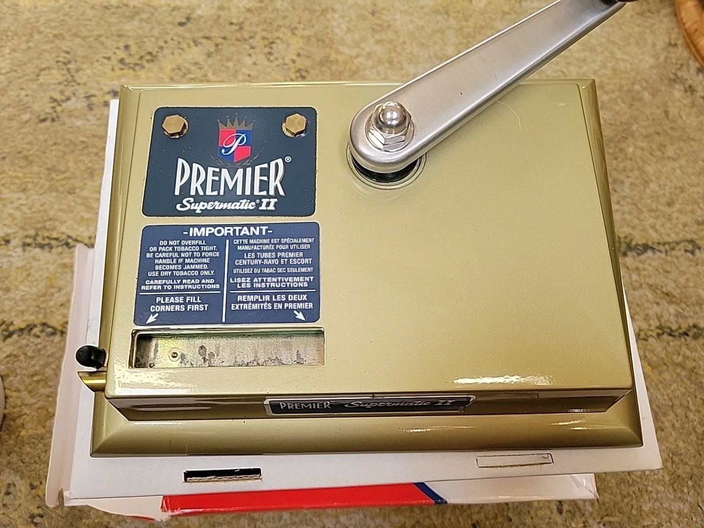 Premier Supermatic II Cigarette Machine - Excellent Condition! With box
