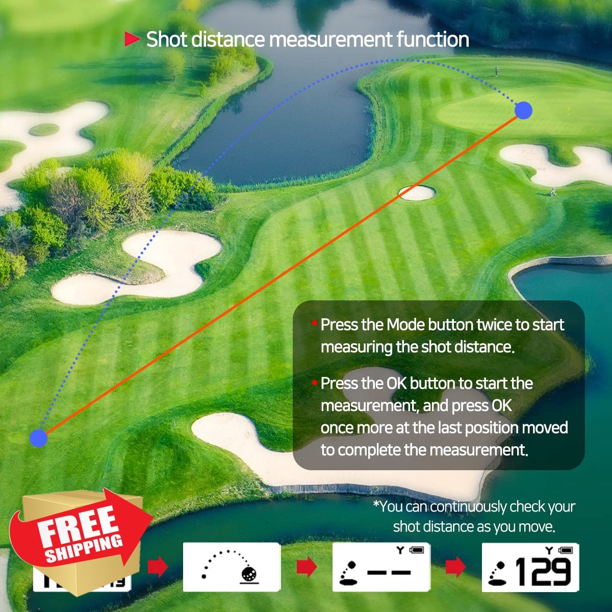 Golf Buddy Voice 2 Golf GPS Rangefinder Black