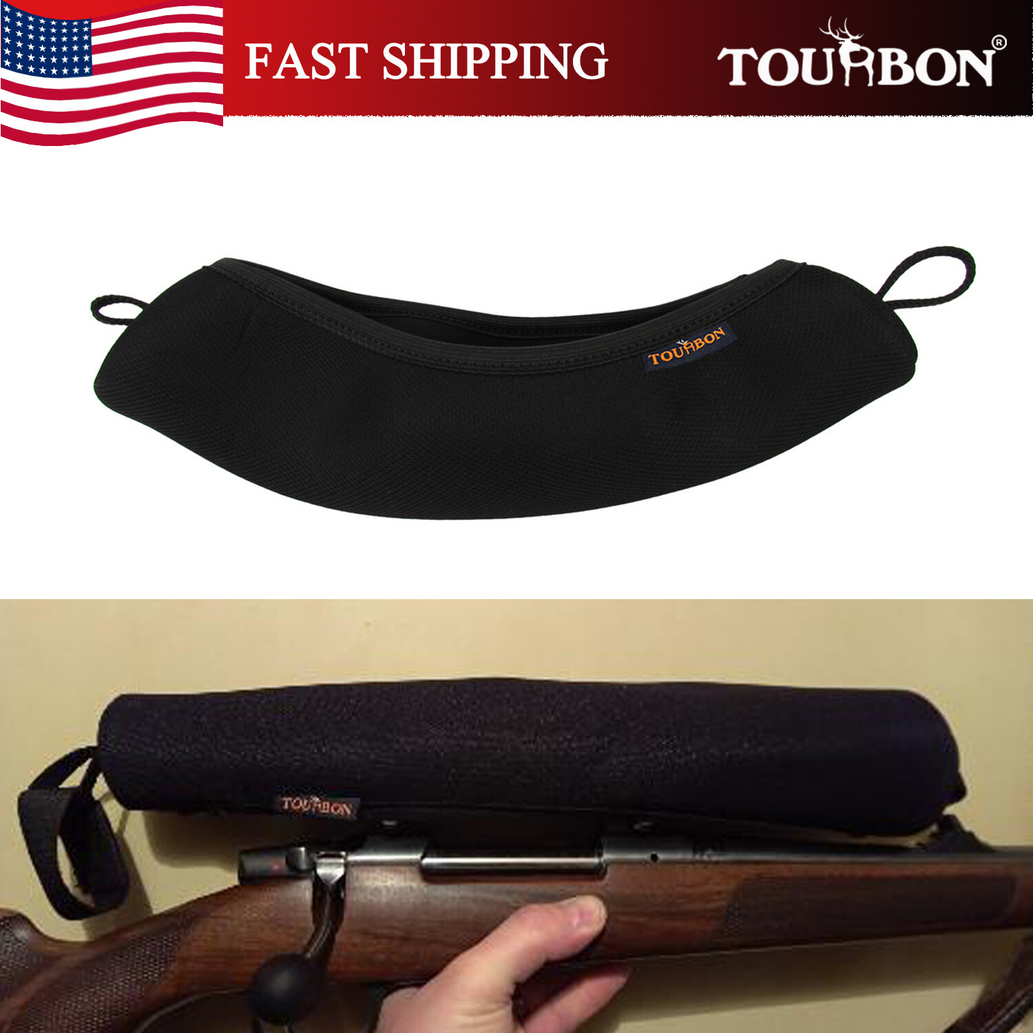 TOURBON Neoprene Hunting Rifle Scope Cover Gun Telescope Optical Protector in US