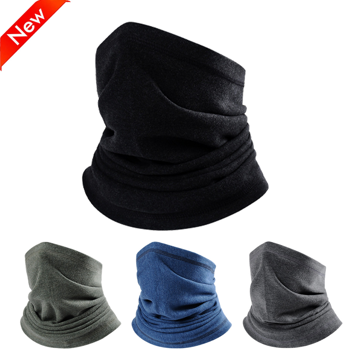 Winter Thermal Neck Warmer Neck Gaiter Face Scarf Face Cover Ski Mask for Sports