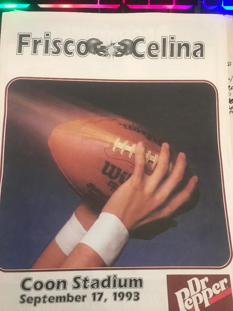 Celina vs. Frisco '93 District Football Game Program + BONUS ITEMS