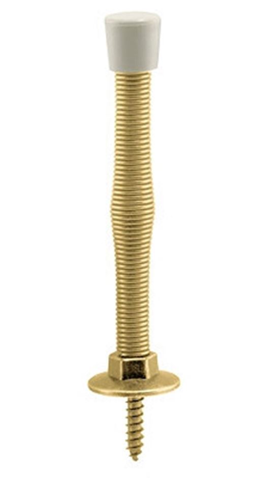 2-Pack Rockford Flexible Door Stop Bright Brass 3"