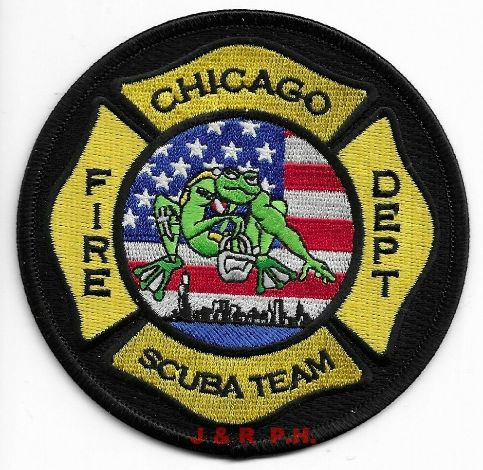 Chicago Scuba Team, Illinois (4" round size) fire patch