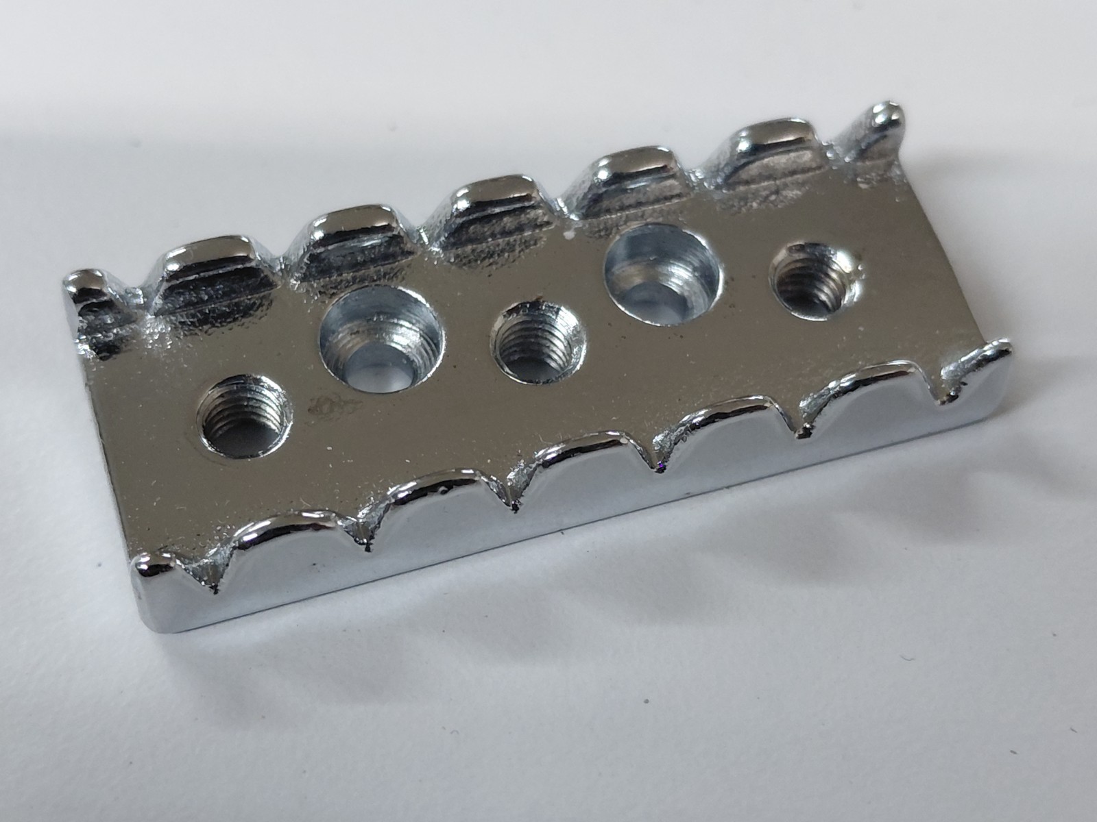 Peavey 42MM Chrome Locking Nut - (nut blocks and screws not included) #2